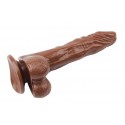 Реалистичный вибратор на присоске GHISA JAMES DEEN 8.5" Vibrating Dildo - Brown