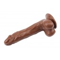 Реалистичный вибратор на присоске GHISA JAMES DEEN 8.5" Vibrating Dildo - Brown