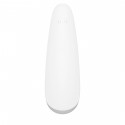 Вакуумный клиторальный стимулятор Satisfyer Curvy 2+ White с управлением через интернет