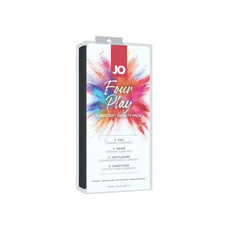 Набор из 4 видов смазок System JO  Four Play, 8 шт по 10 мл