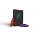 Вибратор 2в1 с язычком Zalo - Hero Twilight Purple, кристалл Swarovski