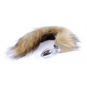 Анальна пробка ( розмір S ) із хвостом Boss Series - Fox TAIL Brown XL