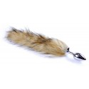Анальна пробка ( розмір S ) із хвостом Boss Series - Fox TAIL Brown XL
