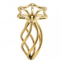 Анальная пробка LOCKINK SEVANDA Hollow Spiral Golden Metal Anal Plug - S размер