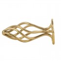 Анальная пробка LOCKINK SEVANDA Hollow Spiral Golden Metal Anal Plug - S размер