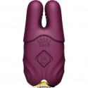 Смарт-вібратор для грудей Zalo - Nave Velvet Purple, пульт ДК, робота через додаток