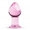 Розовая анальная пробка из стекла Gildo Pink Glass Buttplug No. 27