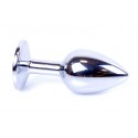 Анальний затор Boss Series - Jewellery Silver PLUG Black S