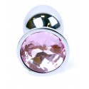 Анальний затор Boss Series - Jewellery Silver PLUG Rose S