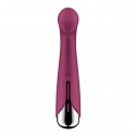 Вибратор с ротацией Satisfyer Spinning G-Spot 1 Red, плоская площадка для стимуляции точки G