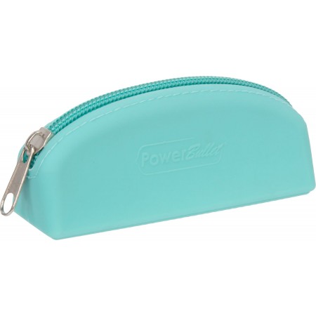 Сумка для хранения секс-игрушек PowerBullet - Silicone Zippered Bag Teal