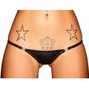Трусики с мокрым эффектом Noir Handmade P005 Panties M, открываются сбоку