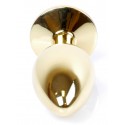 Анальная пробка Boss Series - Jewellery Gold PLUG Black S