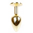 Анальная пробка Boss Series - Jewellery Gold PLUG Black S