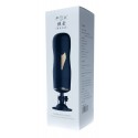 Мастурбатор с двумя входами на присоске FOX Vibrating Masturbation Cup Black