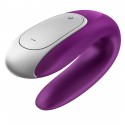 Смарт-вибратор для пар Satisfyer Double Fun (Violet), управление через пульт и смартфон