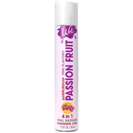 Согревающий лубрикант на водной основе Wet Warming Passion Fruit 4 in 1, без сахара, 30 мл