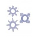 Набір кілець з 3 кілець на пеніс Toy Joy - Tickle C-Rings PURPLE