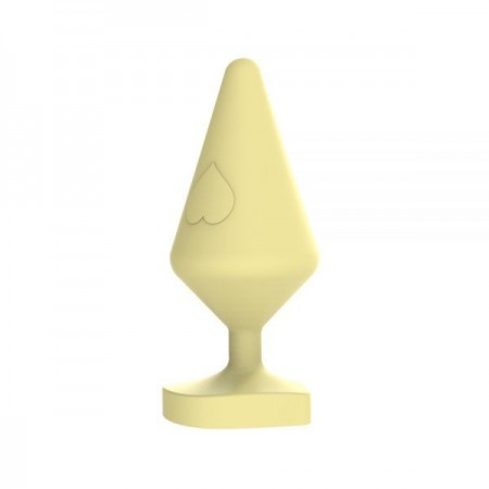 Анальный плаг CHISA Large Luv Heart Plug, Yellow