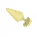 Анальный плаг CHISA Large Luv Heart Plug, Yellow