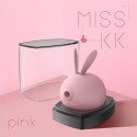 Вакуумный клиторальный стимулятор с вибрацией KissToy Miss KK Pink