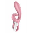Смарт-вибратор кролик Satisfyer Hug Me Pink, 2 мотора, диаметр 4,2 см, широкая клиторальная часть