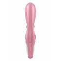 Смарт-вибратор кролик Satisfyer Hug Me Pink, 2 мотора, диаметр 4,2 см, широкая клиторальная часть