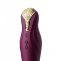 Смартвибратор-пульсатор Zalo - King Velvet Purple, кристалл Swarovski