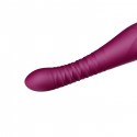 Смартвибратор-пульсатор Zalo - King Velvet Purple, кристалл Swarovski