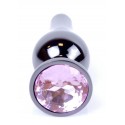 Анальная пробка Boss Series - Jewellery Dark Silver BUTT PLUG Rose