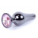 Анальная пробка Boss Series - Jewellery Dark Silver BUTT PLUG Rose