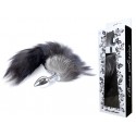 Анальна пробка ( розмір S ) із хвостом Boss Series - Fox TAIL Black XXL