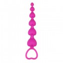Анальная цепочка Chica Heart Booty Beads - Pink, 19 см