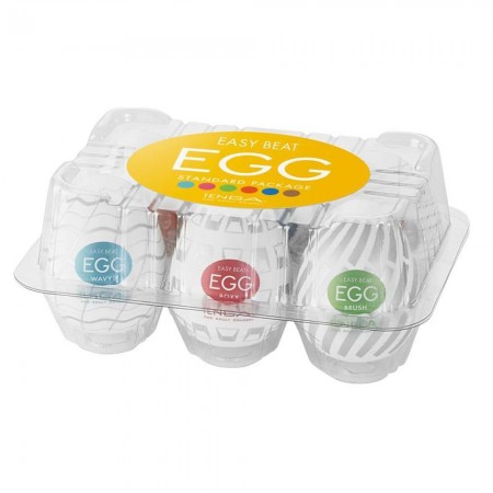 Набір мастурбаторів-яєць Tenga Egg New Standard Pack (6 яєць)