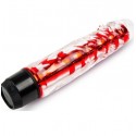 Вагінальний вібратор XESE Cristal Red, довжина 17,5 см, діаметр 3,5 см