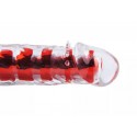 Вагінальний вібратор XESE Cristal Red, довжина 17,5 см, діаметр 3,5 см