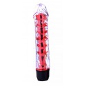 Вагінальний вібратор XESE Cristal Red, довжина 17,5 см, діаметр 3,5 см
