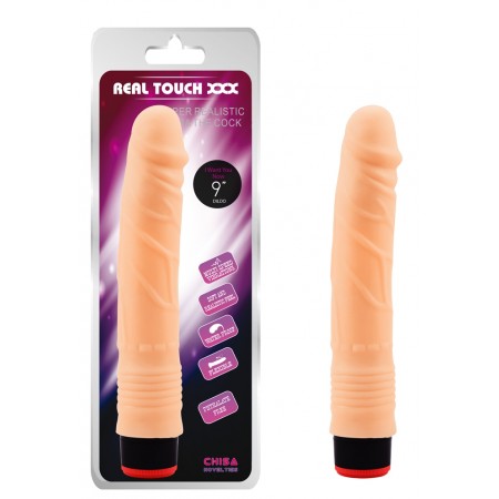 Вибромассажер CHISA Real Touch XXX - Vibe Cock, Flesh, 22.5 см