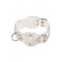 Ошейник VIP Leather Collar, white