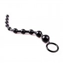 Анальные бусы Jelly Anal Beads Black, 30 см