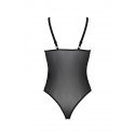 Боді Passion KERRIA BODY black, S/M, з високими вирізами та верхом балконет
