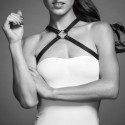 Портупея из экокожи Bijoux Indiscrets MAZE - Cross Chest Harness Black