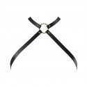 Портупея из экокожи Bijoux Indiscrets MAZE - Cross Chest Harness Black