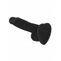 Реалистичный фаллоимитатор Strap-On-Me SOFT REALISTIC DILDO Black - размер S