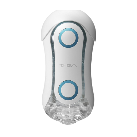 Мастурбатор Tenga Flip Orb — Blue Rush, з можливістю зміни тиску та стимулювальними кульками всереди
