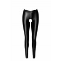 Легінси Noir Handmade F304 Taboo wetlook leggings with open crotch and bum - M