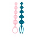 Набір анальних іграшок Satisfyer Love Beads Pink / Green, 2 шт