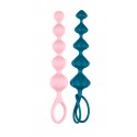 Набір анальних іграшок Satisfyer Love Beads Pink / Green, 2 шт
