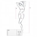 Бодистокинг-платье с открытой грудью Passion BS092 white