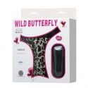 Вибростимулятор клитора с пультом д/у и стрингами Wild Butterfly